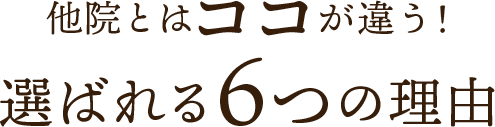 選ばれる6つの理由